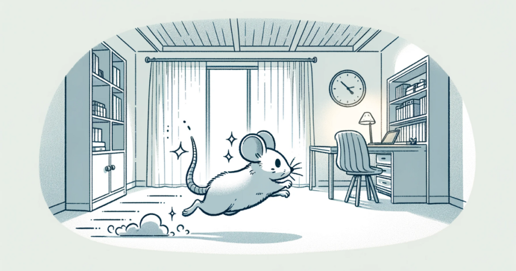 running mouse