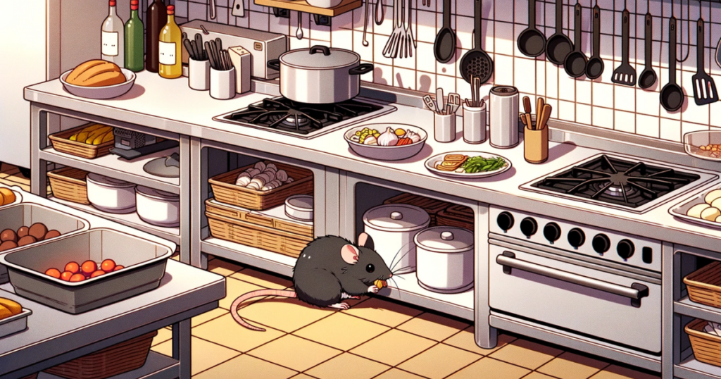 rat in the kitchen