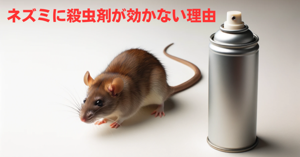 Why insecticides don't work on rats